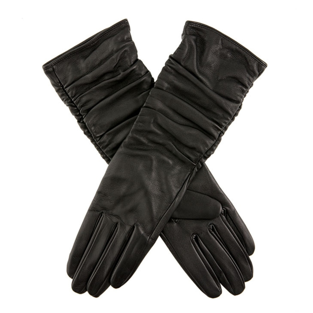 🆕  Dents Stella Women's Ruched Leather Gloves